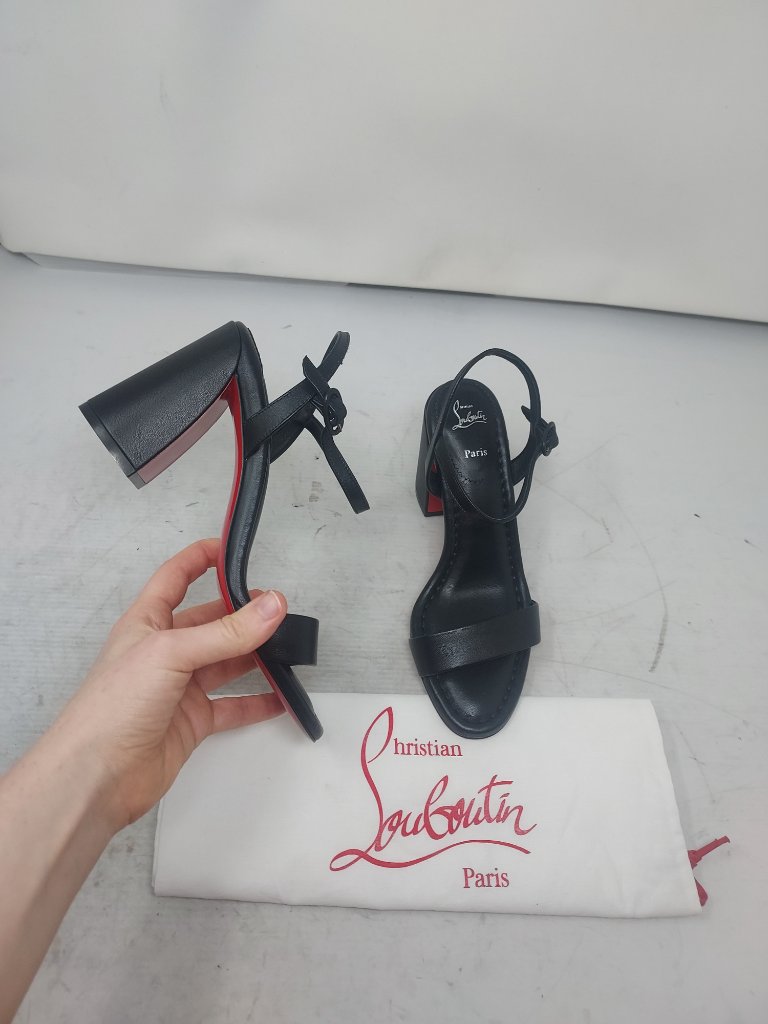 Christian Louboutin Black Miss Jane Sandal